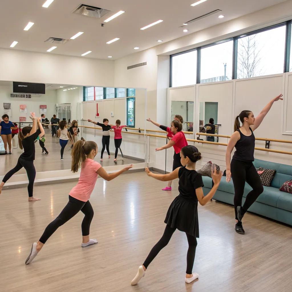 A class in session at AERTHYNIX Dance Studio