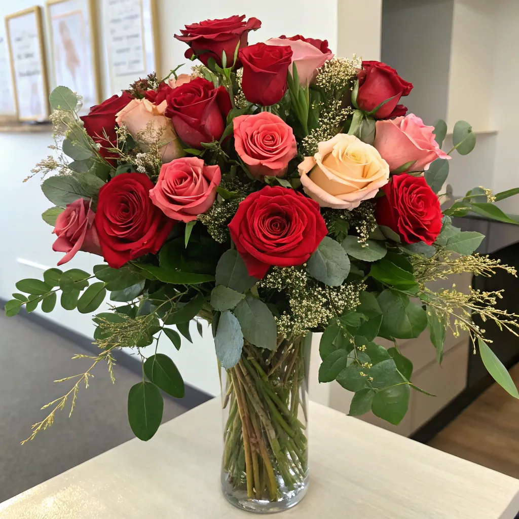 Elegant rose bouquet arrangement - premium florist design